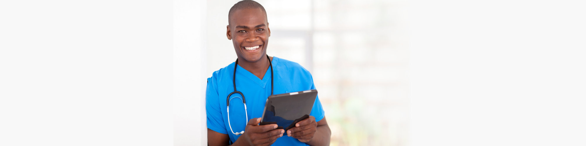 Healthcare worker tablet computer